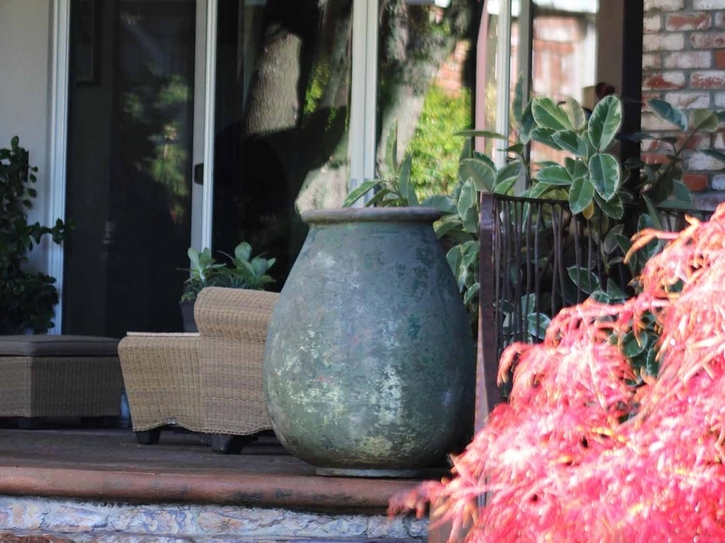 TURKISH JAR, VERDIGRIS, SIZE B, 19"X24"