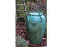TEA GARDEN FOUNTAIN, SELF CONTAINED, RUSTY GREEN, SIZE B, 21.0" X 32.0" (PUMP INCLUDED)