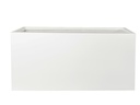 RECTANGULAR BOX PLANTER WHITE POLY FIBERS, SET OF 5- 59"x24.5"x27.5", 47"x19.5"x21.5", 39.5"x15.5"x19.5", 31.5"x12"x15.5" ,23.5"x10"x12"