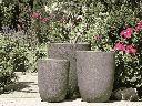 TALL MILANO CONE PLANTERS, CORAL BRONZE, SET OF 4- 21.5"X27.0", 17"X23", 13"X18", 11"X14