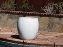 JAM'S PLANTER, WHITE WHITE,  SET OF 3- 20.0" X 22.5", 15.5" X 16.5", 11.0" X 12.0"