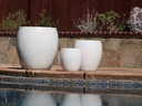 JAM'S PLANTER, WHITE WHITE,  SET OF 3- 20.0" X 22.5", 15.5" X 16.5", 11.0" X 12.0"