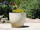 COCO POTS, AEGEAN WHITE, SET OF 4-23"X20", 19"X17", 15'X13", 12"X11"
