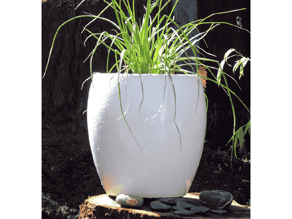 JAM'S PLANTER, WHITE WHITE,  SET OF 3- 20.0" X 22.5", 15.5" X 16.5", 11.0" X 12.0"