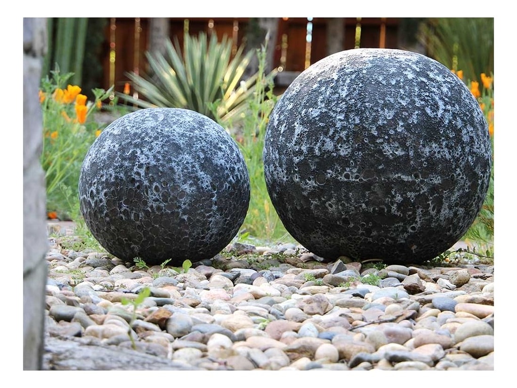 DECORATIVE SPHERE, CORAL BLACK, SIZE A, 16"D