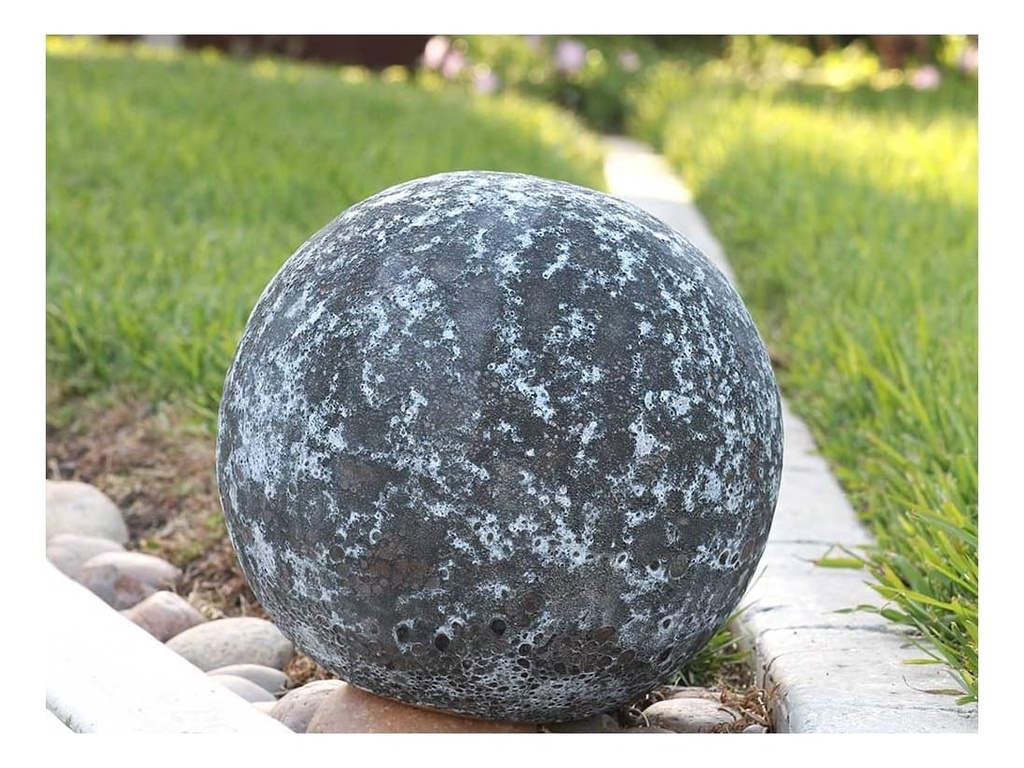 DECORATIVE SPHERE,  CORAL BLACK, SIZE B, 12"D