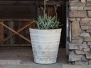 RIPPLE PLANTER, AEGEAN WHITE, SET OF 3- 18.0"X 19.0", 14.0" X 15.0", 10.0" X 11.0".