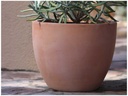 MK EGG PLANTER, WASH CLAY,  SET OF 3-  19"x15.5", 15"x12.5", 11"x8.5"