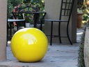 DECORATIVE SPHERE, CANARY YELLOW, 19.5