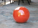 DECORATIVE SPHERE, ORANGE, 19.5