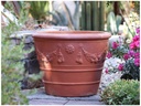 GARDLAND VASE PLANTER, RED CLAY, SET OF 3- "28x21", 24"x18",20"X15"
