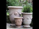 ANDUZE URN PLANTER, GREY CLAY, D SIZE, 12.0"X13.5"