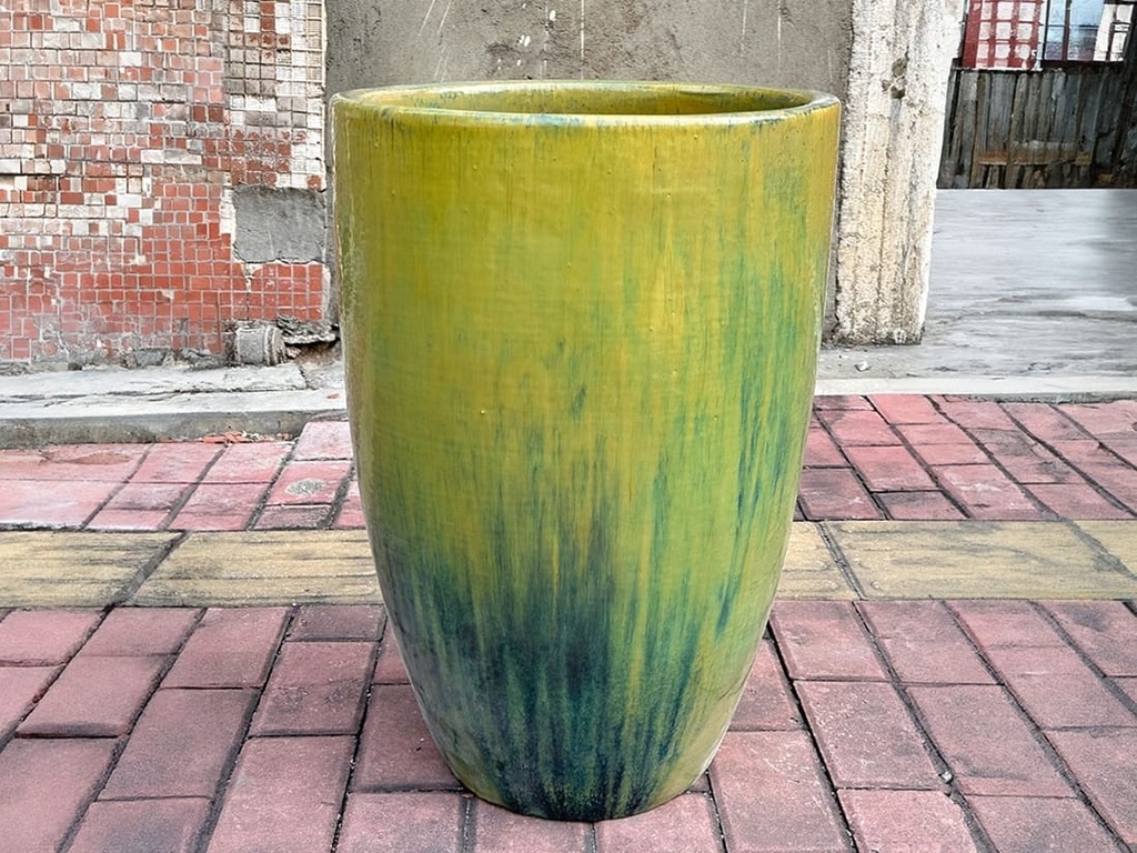 MIAMI PLANTER, PAPAYA, SET OF 3- 18.0"X25.5", 14.5"X21.0", 12.0"X18.0"