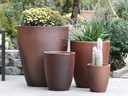 XLG CONE PLANTER, ORGANIC CLAY, SET OF 4 - 24.0" X 27.5", 18.5" X 21.0", 13.5" X 16.5", 10.0" X 12.0"