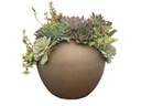 ORBIT PLANTER, PURE CLAY, 15.0"