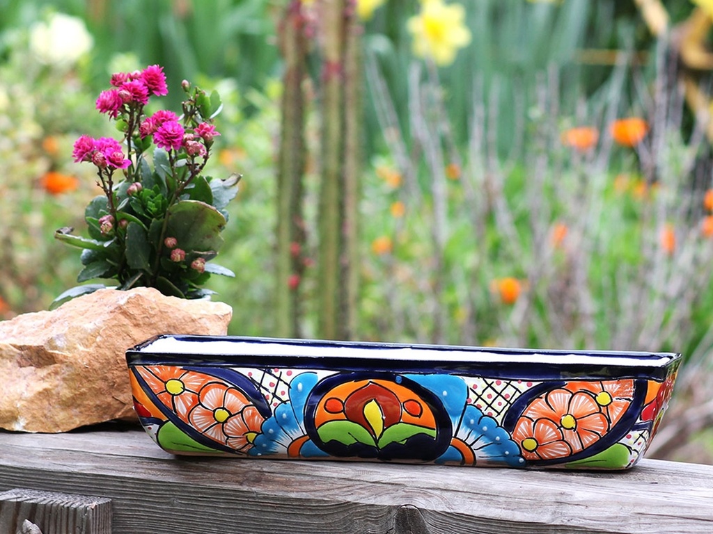 GLAZED OVAL & RECTANGULAR  PLANTER