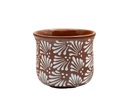 CHAMPANERA POT, SMALL, 6.5"X5.5", CHRYSANTHEMUM TERRA COTTA, SOLD IN CASE OF 8