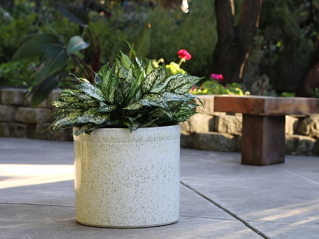 SPROUT POT, MINT SPLASH, SET OF 3,  15"X13.5"  12"X11" 10"X9"