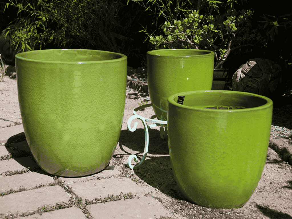 MILANO CONE PLANTER, MINT, SET OF 3-18"X19.5", 14.5"X15.5", 12"X12"