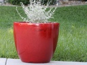 COCO POTS, LAVISH RED, SET OF 4-23"X20", 19"X17", 15"X13", 12"X11"