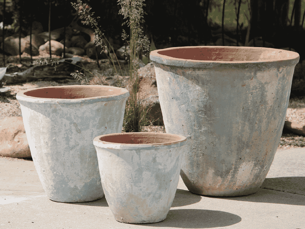 VASO PLANTER, ATLANTIS SKY, SET OF 3 - , BCD, 21.0" X 21.0", 16.0: X 14.0", 12.0" X 11.0"