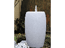 DRUM SHAPE FOUNTAIN, WHITE, 20"X35"  (BASE/PUMP SOLD SEPERATELY)
