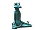 MEDITATION FROG, GREEN STREAM 18.5"X10.5"X18.5"