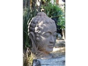 LARGE BUDDHA HEAD, STONE BROWN, SIZE A, 17.5" X 30.5"