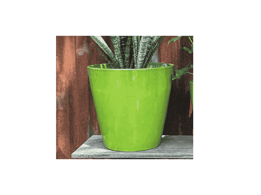CONTEMPO PLANTER, MINT, SET OF 3 - 17.0"X15.5", 15.0"X14.0", 13"X12.5"