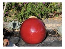 DECORATIVE SPHERE, OX RED, 12"