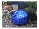 DECORATIVE SPHERE,  BLOSSOM BLUE, 16"