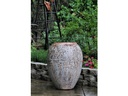 AMPHORA AFRICANA, HEIRLOOM WHITE 24.5"x32.0", TOP OD: 16.0", ID:13.5"