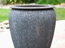URN SMOOTH FINISHED, SILVER ROCK, X-LARGE - 32.5" X 36.5"