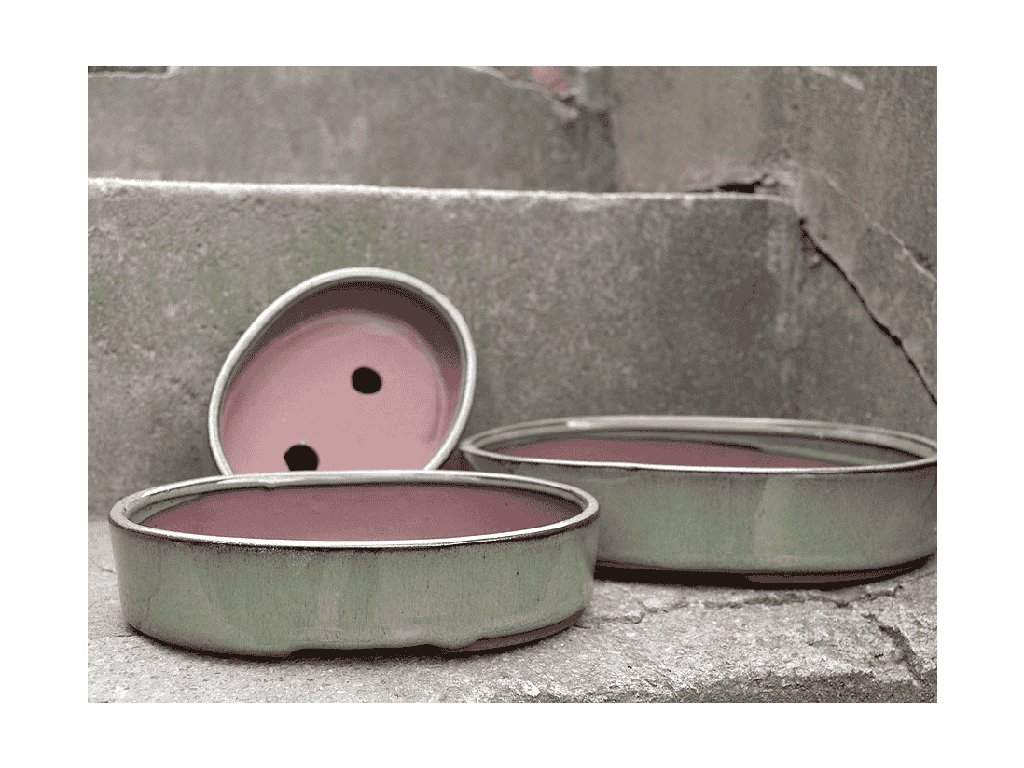 [PY-B1002CNM-S3-C2] KYOTO BONSAI, CINNAMON, SET OF 3- 9.5"x8.0"x2.0", 7.5"x6.0"x2.0", 6.5"x5.0"x1.5" "SOLD IN CASE OF 2"