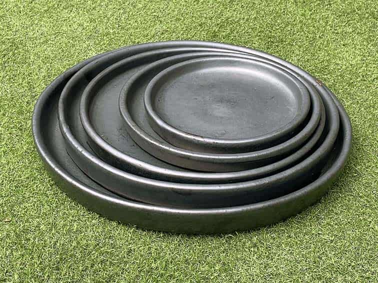 [PY-SCR02SVR] ROUND SAUCER, SILVER, OD 18", ID 16"