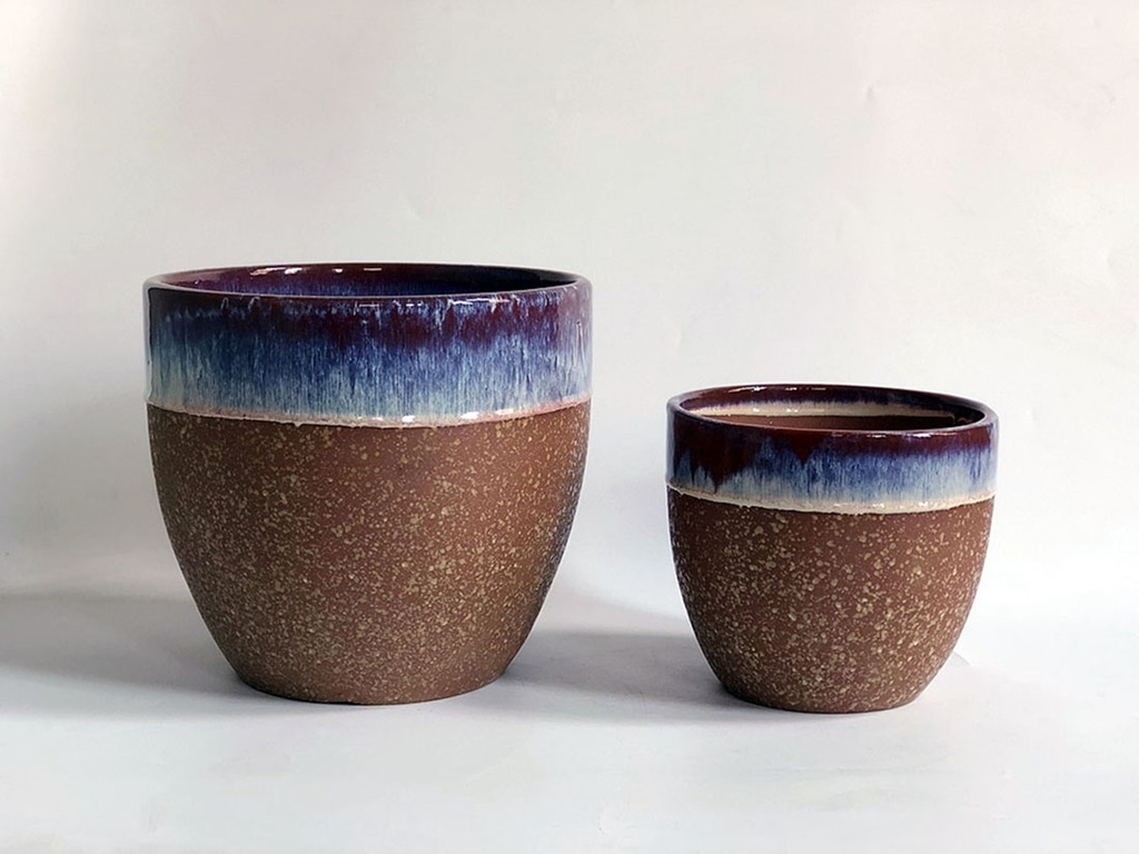 [PY-T1025BGS-S2] VALENCIA,BRICK GRANITE SAND,SET OF 2- 11.5"X10.0",8.5"X7.5"