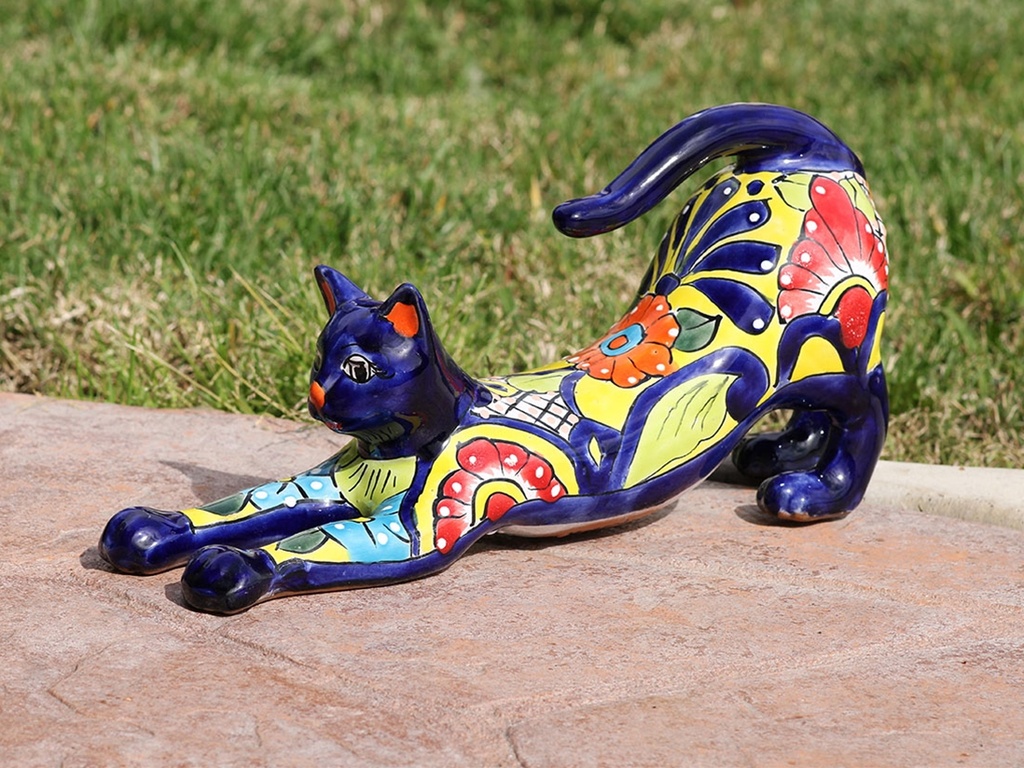 [TL-A1123] LARGE STRETCHED OUT CAT, 5" x 16" x 7"