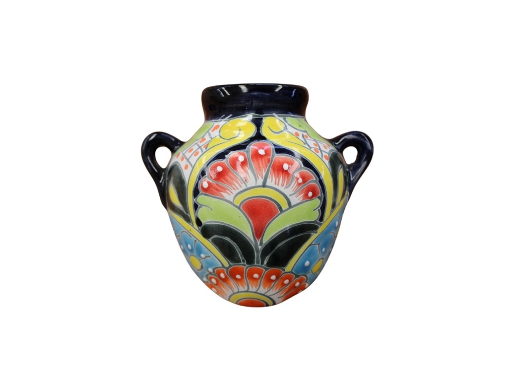 [TL-J2047-C-C8] TALAVERA HALF JAR WITH HANDLE, 7.0"X3.5", SOLD IN CASE OF 8