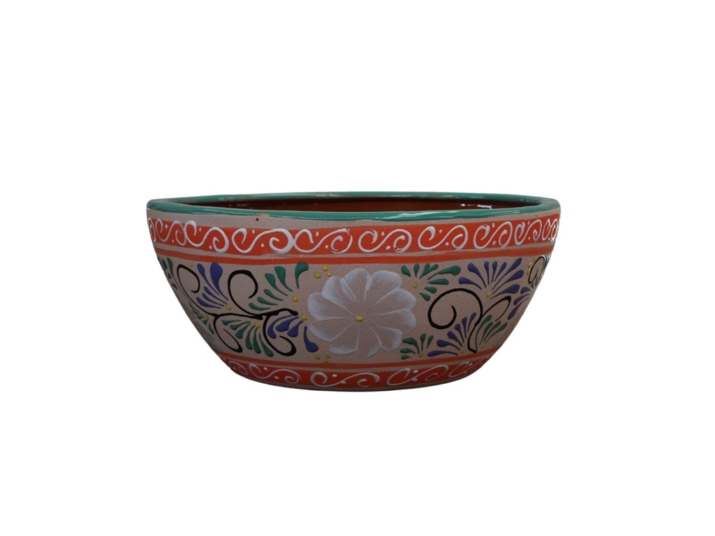 [TL-J5097TRL] TALAVERA TIERRA LUZ MEDIUM MICHOACANA BOWL, 7" x 15"