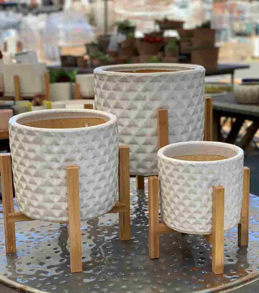 [AA-WSMM03PC-C4] MID MODERN MEDIUM STAND 9.5" (FOR 8 INCH POT), SOLD IN CASE OF 4