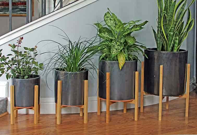 [AA-WSMM05PB-C4] MID MODERN MEDIUM STAND FOR PY-5178, 14.0"X15.5", SOLD IN CASE OF 4