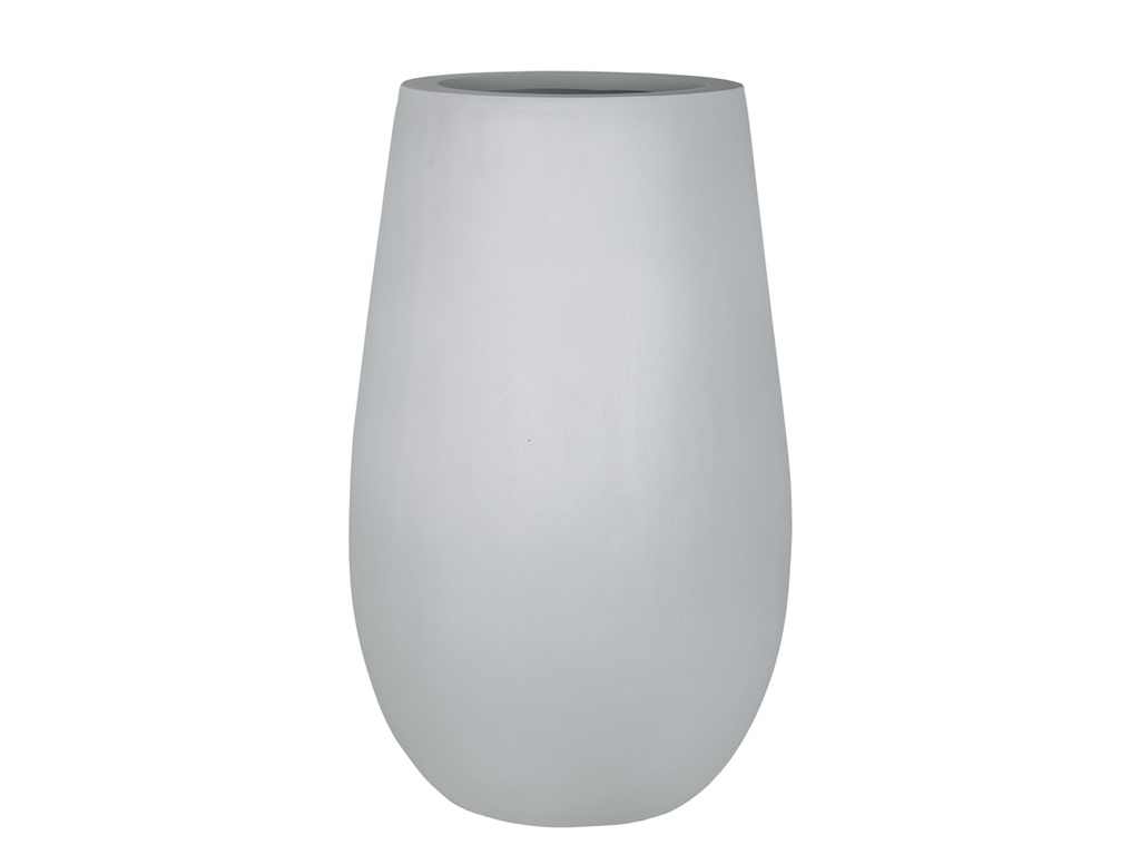 [FG-0020LGY] TALL TRUNK PLANTER  LIGHT GREY POLY POLY FIBER                                         20.5"x33.5"