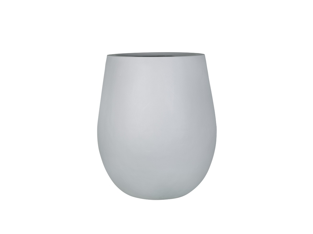 [FG-0021LGY] MED-HIGHT COCO TRUNK PLANTER LIGHT GREY POLY - RESIN POTS 23.5"x27.5"