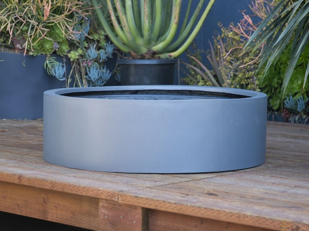 [FS-0950CLG] FOUNTAIN BASE COVER, CONCRETE LIGHT GREY, 30.5"X30.5"X 12"H,