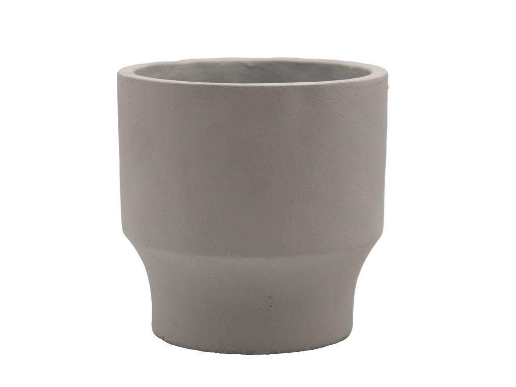 [IC-0046CLG-C8] ART DÉCOR ROUND PLANTER, CONCRETE LIGHT GREY, 5.0"X5.0" SOLD IN CASE OF 8