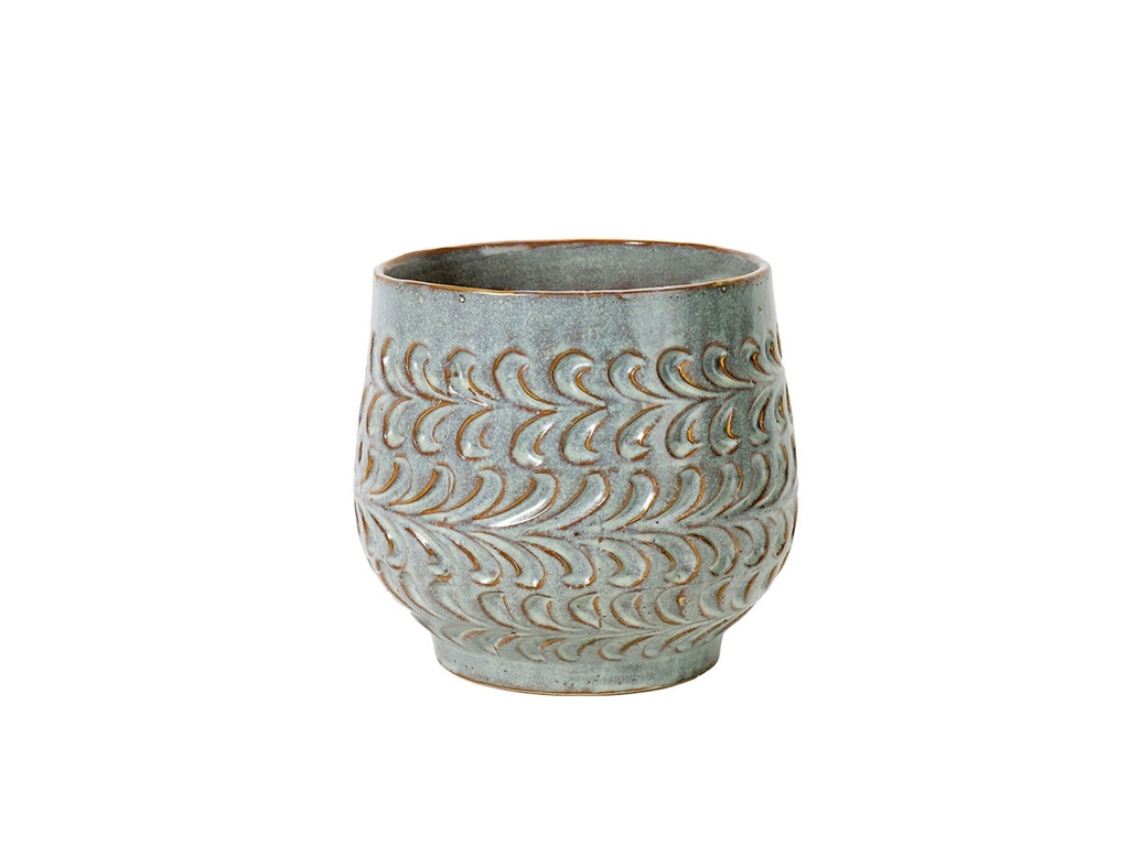 [IP-DG2216MWH-D-C6] TEAR DROP PLANTER CUP, MILKY WHITE, 5.5'x5.5'x4.5'SOLD IN CASE OF 6