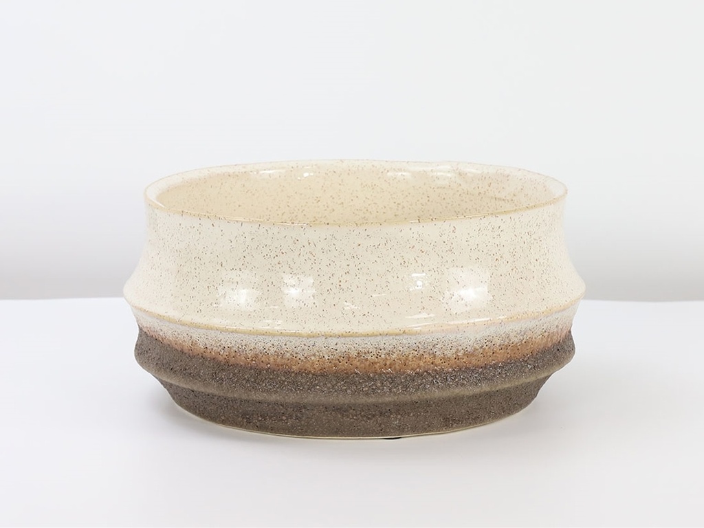 [IP-DG2243RIV-B-C4] SANTA BARBARA BOWLS, RUSTIC IVORY, 7.5"X4.0", CASE OF 4