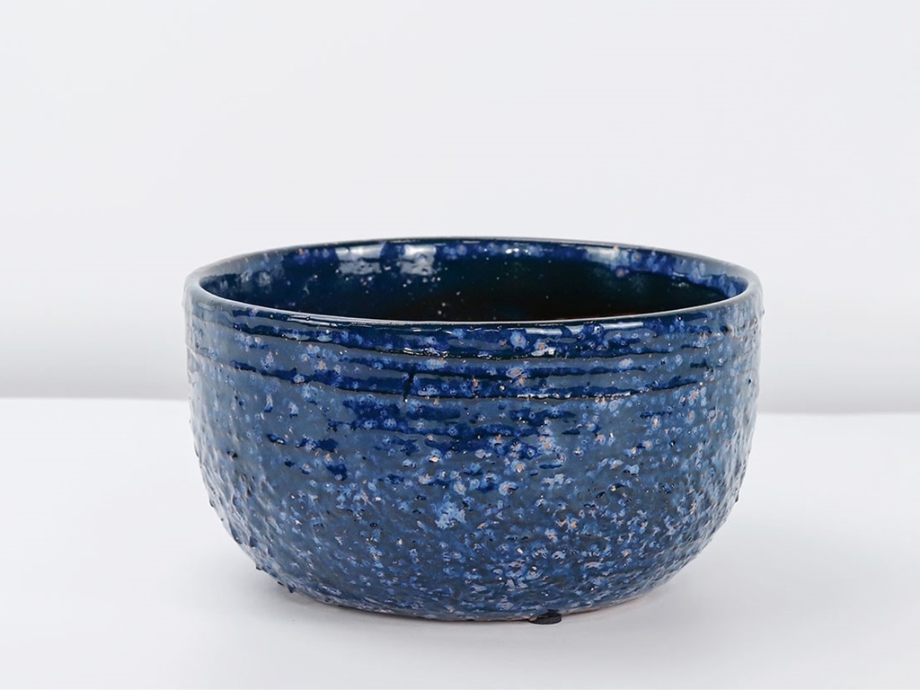 [IP-DG2375IDS-C6] PEBBLE BEACH BOWLS, INDIGO SPLASH, 7.5"X3.5", CASE OF 6