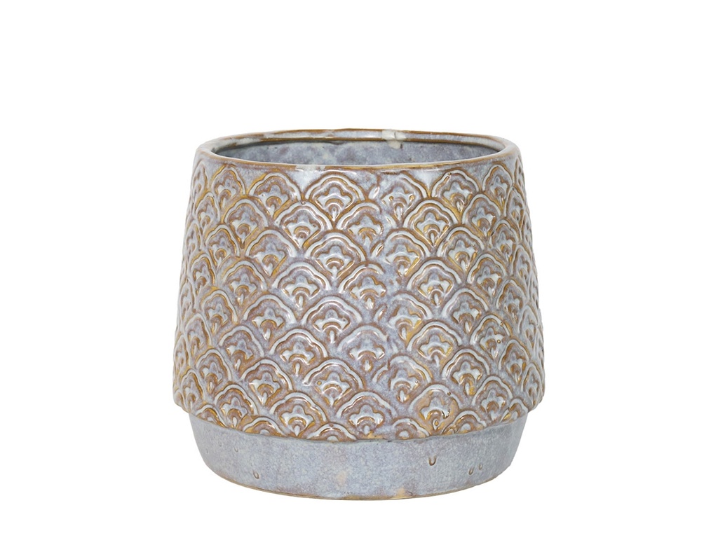 [IP-DG2479MWH-C-C4] PETAL PLANTER CUP, MILKY WHITE, 6'x6'x5.5'SOLD IN CASE OF 4