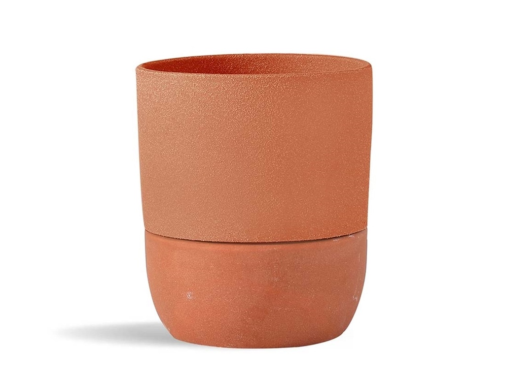 [IP-DS2292SCC-B-C4] URBAN DWELLER SELF-WATERING POT, SAND CANYON CLAY, 6.5"X6.5", CASE OF 4